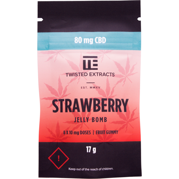 twisted extracts cbd jelly bombs strawberry cbd -